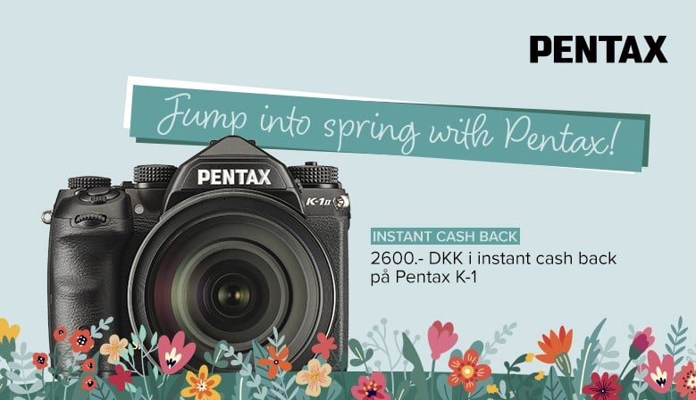Pentax tilbyder en instant cashback på udvalgte produkter